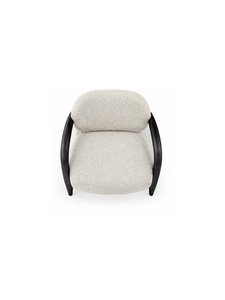 Fauteuil moderne de style mid-century avec revêtement en tissu, structure en bois, assise moelleuse pour salon, mobilier de maison, écologique - Product Image 3