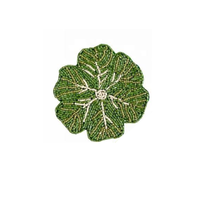 Ensemble de 4 dessous-de-verre faits à la main en perles d'abeille multicolores, tapis de table en perles de verre colorées