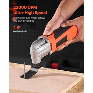 Kit Utensile Multifunzione Oscillante Elettrico da 2,2 Amp con 22.000 OPM e Angolo di Oscillazione di 2,8 Gradi - Con Cavo - Product Image 3
