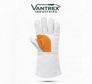Industrial Heavy Duty Cowhide Leather Breathable Impact Protection Casual Welding Work Gloves - Product Image 5