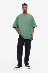 Nouvelle Arrivée T-shirt Homme Oversize en Coton Épais Coupe Ample Manches Courtes Design Personnalisé Streetwear Tendance Respirant - Product Image 3