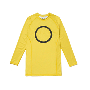 Chemise de protection anti-UV à manches longues blanche avec logo circulaire sur le devant, unisexe, séchage rapide, polyester, vêtements d'arts martiaux, coupe régulière pour adulte - Product Image 6