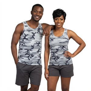 <b>Men's</b> Sporty Gym Fitness <b>Singlet</b> Tank Top Knitted 100% Polyester Eco-Friendly Quick Dry Breathable Custom Logo Plus Size - Product Image 6