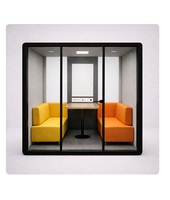 Meilleures ventes : Espace de collaboration d'équipe en PVC pour bureau privé, idéal pour salles de conférence d'entreprise modernes et écologiques, 4 places