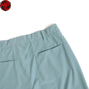 Pantalones Cortos de Golf para Hombre Azul Cielo, Tejido Elástico en 4 Direcciones, Estilo Bermuda con Cierre de Cremallera y Bolsillo, Ropa Casual para Deportes - Product Image 4