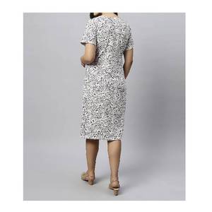 Robe de maternité d'été respirante confortable demi-manches col rond robe courte pour les femmes enceintes vêtements décontractés - Product Image 2