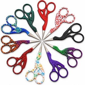 Portable Embroidery Scissors with Leather <b>Case</b> Fine Tip Thread Cutting <b>Sewing</b> Tool - Product Image 1