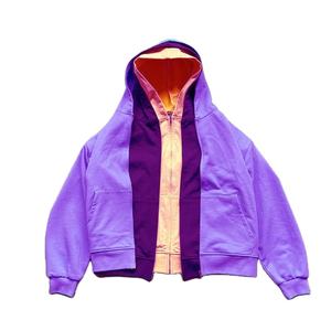 เสื้อฮู้ดมีซิป3ตัวสำหรับผู้ชายเสื้อมีฮู้ดโอเวอร์ไซส์ผ้าคอตตอนขนาดใหญ่ออกแบบโลโก้ได้ตามต้องการ - Product Image 1