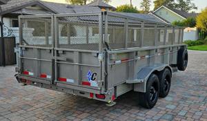 16ft Heavy Duty Low Profile Diamond-C Telescopic Dump <b>Trailer</b> with Bearing for <b>Farm</b> Use High Productivity - Product Image 5