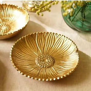 Luxury Metal Dry Fruits Serving Bowl Designer Finish Decorative Snack Dish Modern Table Centerpiece Gifting Collection - Product Image 2