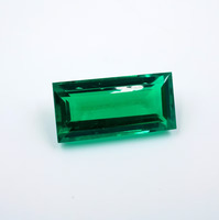 Émeraude verte naturelle 14,50 ct, taille baguette (21x10x12MM), modèle N-113-HAYAAT GEMS, pour la fabrication de bijoux