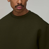 Ensemble de survêtement en molleton technique de haute qualité avec sweat à capuche et pantalon évasé, sweat-shirt à col rond et pantalon ample en coton