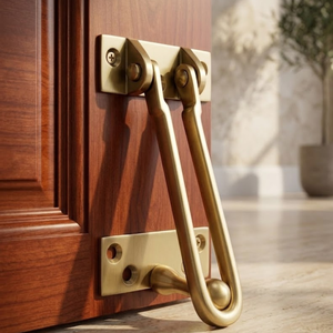 Juego de Herrajes para Puerta de Latón Macizo de Primera Calidad con Acabado Antiguo |   Tope de puerta, gancho, pestillo para bebés y accesorios: Herrajes duraderos de alta resistencia - Product Image 3