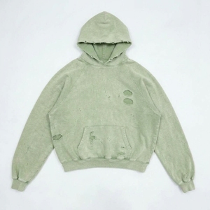 Vente Flash : Sweat-shirts à Capuche Courts Personnalisés Effet Vieilli – Coton de Haute Qualité, Écologique, Respirant, Style Vintage Oversize Unisexe Tendance - Product Image 1