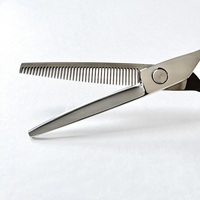 Ciseaux de coiffure professionnels 6,5 pouces, aiguisés, à effiler, courbés, en acier inoxydable japonais plaqué titane, pour droitiers