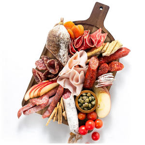 Plateau de service en bois Offre Spéciale planche à pagaie en bois d'acacia avec poignée nourriture viande fromage pain Steak conseil maison Restaurant approvisionnement - Product Image 4