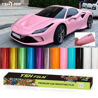 Film de protection de peinture (PPF) YSH 1,52x15m auto-réparant anti-rayures en TPU brillant bleu Chine, couleur changeante, garantie 10 ans