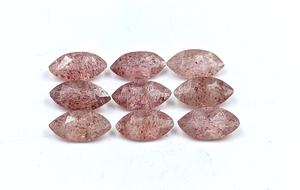 Cuarzo Fresa AAA, Gema Facetada, Corte Marquesa Rojo, 6*3 mm, 8*6 mm, 10*5 mm, Gema 100% NATURAL para la Fabricación de Joyas - Product Image 4