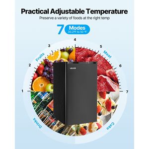 Mini 3.2 Cu.Ft porta singola reversibile frigorifero compatto a temperatura regolabile ad alta efficienza energetica ripiano in vetro a basso rumore nero - Product Image 4