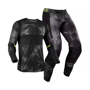 Ensemble de motocross de haute qualité, personnalisé, composé d'un maillot et d'un pantalon pour moto tout-terrain, conçu pour le cyclisme en plein air, en Cordura, uniforme de motocross - Product Image 2