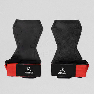 Correas de Agarre para Levantamiento de Pesas de Cuero Vacuno Transpirables y Ligeras para Uso en Gimnasio y Entrenamiento de Fuerza - Product Image 3
