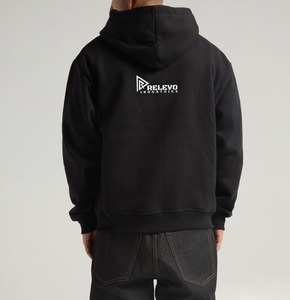 Custom Graphic Black Zip-Up Hoodie Winter 100% Cotton Heavyweight High Quality Comfortable <b>Thick</b> <b>Fleece</b> China Clothing - Product Image 4