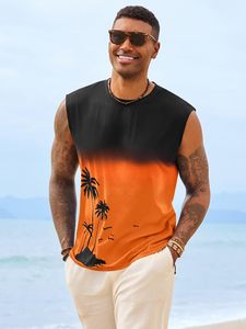 Nouveau style débardeur homme par sublimation, impression logo personnalisée de haute qualité, décontracté, été, plage, course, gym, extérieur, sans manches - Product Image 2