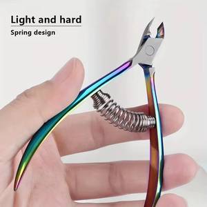 Coupe-ongles professionnel en acier inoxydable avec ressort, mâchoires plates de 12,5 mm, pour l'élimination des peaux mortes des doigts, usage adulte - Product Image 6