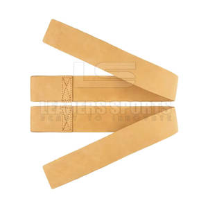 Sangles de levage robustes en cuir personnalisables avec logo sur mesure pour les exercices de soulevé de terre et de tirage – Ajustement sécurisé pour la salle de sport - Product Image 3