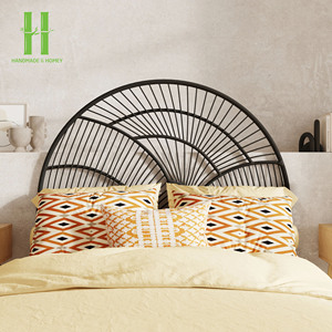 Lit en rotin fait main pour grossistes avec panneaux de tête de lit simples, idéal pour la maison et l'hôtellerie, directement de l'usine, rotin 2026 - Product Image 1