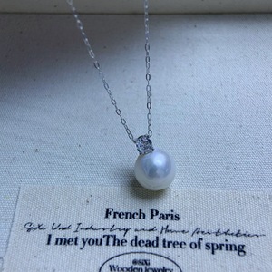 Collier de perles d'eau douce naturelles Zhuji 9-11 mm, style classique de la reine, Aurora Edison rond avec des défauts extrêmement fins, argent S925 - Product Image 4