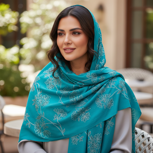 Elegant Merino <b>Wool</b> Stoles for Women Designer Winter <b>Wool</b> <b>Wrap</b> Soft Warm Scarf Swarovski Crystals Traditional Scarves Shawls - Product Image 4