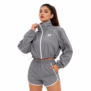 OEM Wholesale Nylon <b>Running</b> Shorts Sets <b>Reflective</b> Windbreaker Lightweight Water proof <b>jackets</b> Shorts Sets men's <b>jackets</b> - Product Image 5