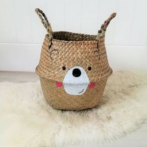 Cesta de lavandería moderna OEM/ODM, diseño de jacinto de agua adorable Natural, organizador de juguetes para niños, sala de estar con forma de Animal de Vietnam - Product Image 3