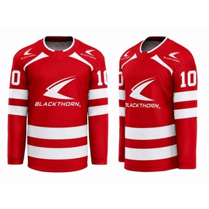 Maillots de hockey sur glace réversibles, nom du joueur, nom de l'équipe, service OEM personnalisé, impression par sublimation, tissu extensible dans quatre sens - Product Image 4