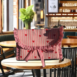 Élégante pochette pour ordinateur portable 100 % coton à fermeture ouverte, imprimée à la main, motif floral, pour le bureau, toutes saisons, tendance - Product Image 1