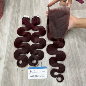 Extensiones de Cabello Humano Virgen Natural Ondulado al Vapor Más Vendidas, Color Ombre Personalizado, Doble Trama, Precio al por Mayor - Product Image 5