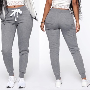 Pantalon de sport ample sur mesure, couleur unie, en molleton épais, coupe droite, et pantalon de survêtement décontracté, automne-hiver - Product Image 3