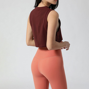 Camiseta Deportiva Ajustada para Mujer, Estilo Racerback, Transpirable, Ropa Casual para Gimnasio - Product Image 6
