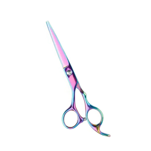 Ciseaux de barbier professionnels en acier inoxydable avec lame tranchante et repose-doigts amovible pour salons de beauté - Product Image 2