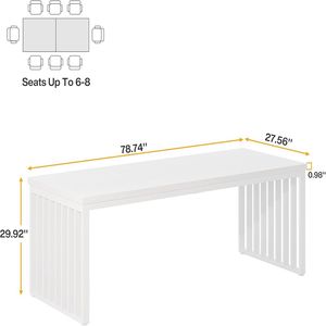 Scrivania da Ufficio per Due Persone per Computer, Conferenze o Scrittura - Product Image 6
