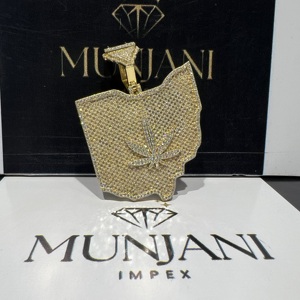 Colgante con Inicial 3D de Moissanita y Diamantes VVS Estilo Hip Hop, Personalizado, con Certificado IGI, para Hombre y Mujer, Joyería Fina para Fiestas - Product Image 6