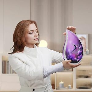 Sophisticated Aluminum Tear Drop Cremation Memorial <b>Keepsake</b> Urn <b>Ash</b> Holder Featuring Durable Premium Craftsmanship - Product Image 2