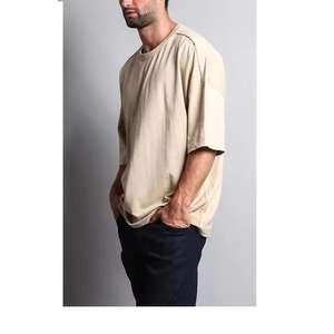 T-shirt à manches courtes col rond pour hommes 100% coton séchage rapide conception de couleur unie durable pour les vêtements de plein air 200 grammes poids du tissu - Product Image 2