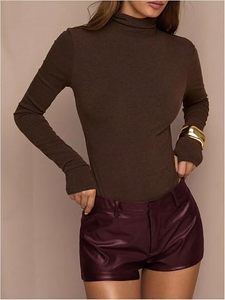 Factory Direct Custom Women <b>Latex</b> Leather Bodysuit and Mini Skirt Set Tight Fit PU Leather Clubwear Nightwear Party <b>Outfit</b> - Product Image 6