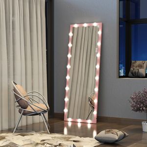 Pour Hollywood pleine longueur LED miroir de courtoisie 3 couleurs Modes contrôle tactile éclairage rose pour chambre dressing miroir - Product Image 2