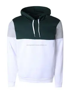 Số lượng lớn biểu tượng tùy chỉnh 100% cotton Đồng bằng màu trắng hoodie/100% Polyester nhuộm thăng hoa in đầy đủ Zip hoodie đa màu sắc