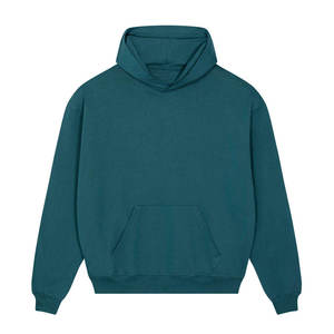 เสื้อฮู้ดผู้ชายสีเบจ ทรงปกติ ผ้าถักผสมฝ้าย 50% มีกระเป๋าหน้า สไตล์วินเทอร์ แนวอาร์แวนท์การ์ด คูลเจอร์ครูว์ ใส่สบาย - Product Image 5