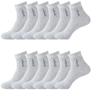 Professional Knitted <b>Crew</b> Short <b>Socks</b> for Men <b>Women</b> Comfortable Self-Heated in Simple Plain Color with Body Logo Casual Wear - Product Image 3