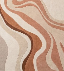 Alfombra Moderna Abstracta de Alta Calidad, Hecha a Mano con Lana de Nueva Zelanda, Tejida a Máquina, Pelo Alto, Látex Antimanchas y Antidesgarros para Sala de Estar - Product Image 3